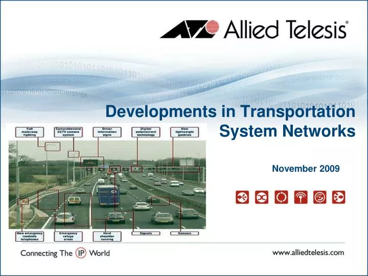 developments in transportation system networks