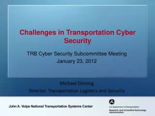 Challenges in Transportation Cyber Security