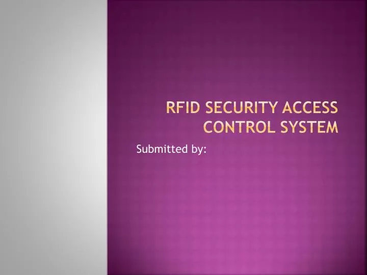 rfid security access control system