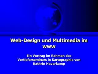 web design und multimedia im www