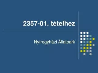 2357 01 t telhez
