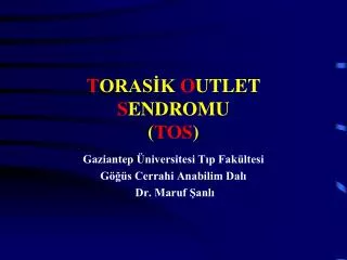 t oras k o utlet s endromu tos