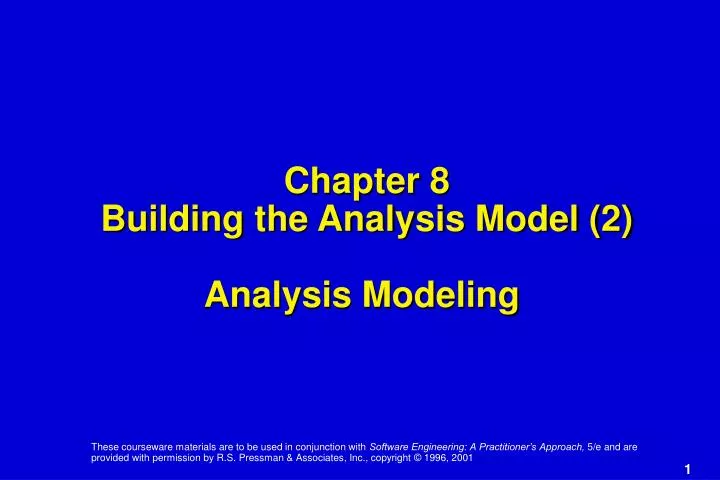 chapter 8 building the analysis model 2 analysis modeling