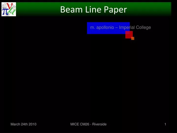 beam line paper