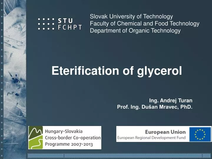 eterification of glycerol