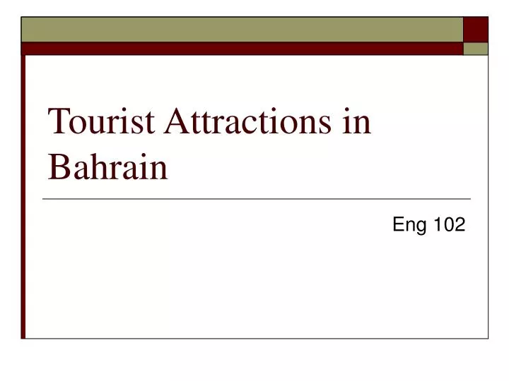 tourist attractions in bahrain