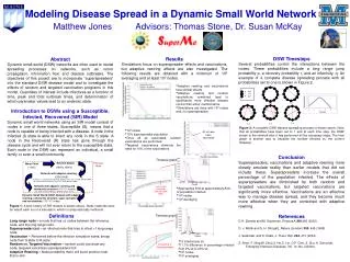 Modeling Disease Spread in a Dynamic Small World Network