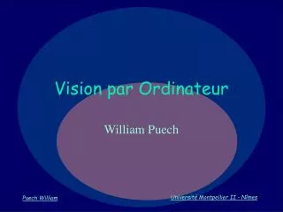 vision par ordinateur