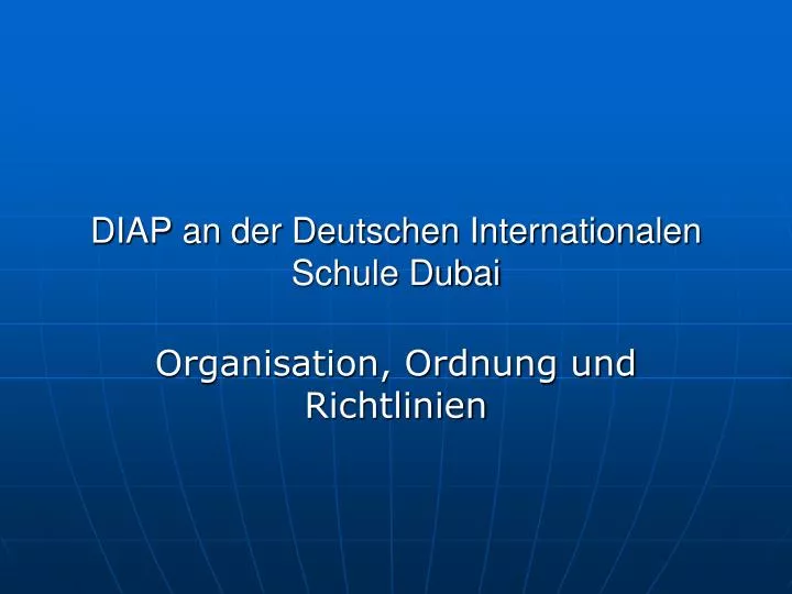 diap an der deutschen internationalen schule dubai