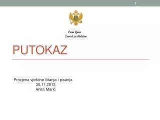 crna gora zavod za kolstvo putokaz