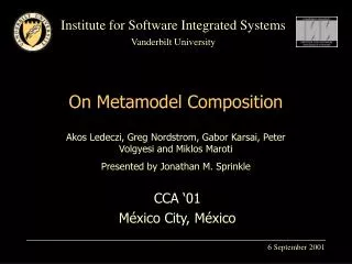 On Metamodel Composition