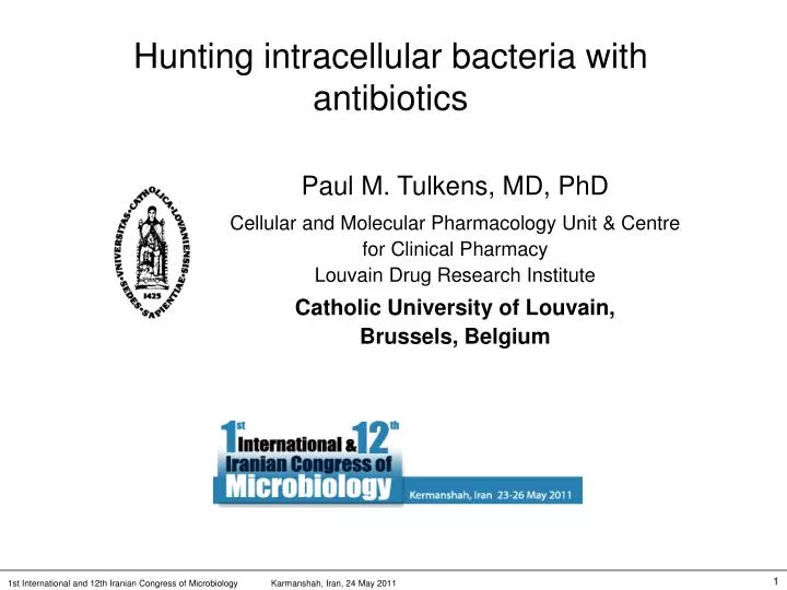 hunting intracellular bacteria with antibiotics