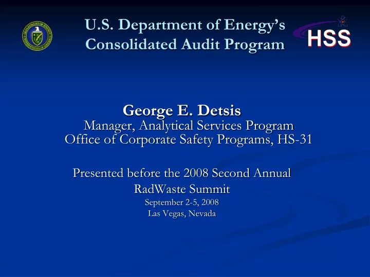 u s department of energy s consolidated audit program