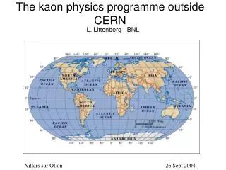 The kaon physics programme outside CERN
