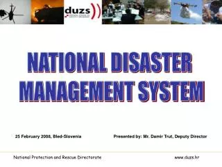 NATIONAL DISASTER MANAGEMENT SYSTEM