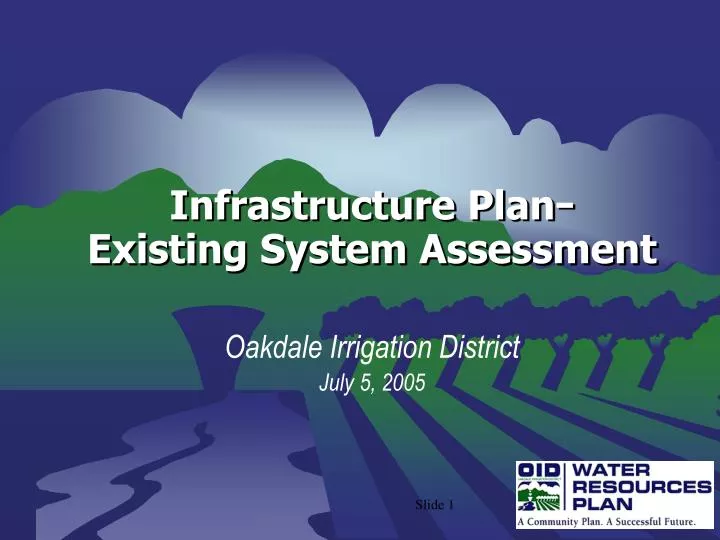 infrastructure plan existing system assessment