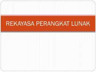 rekayasa perangkat lunak