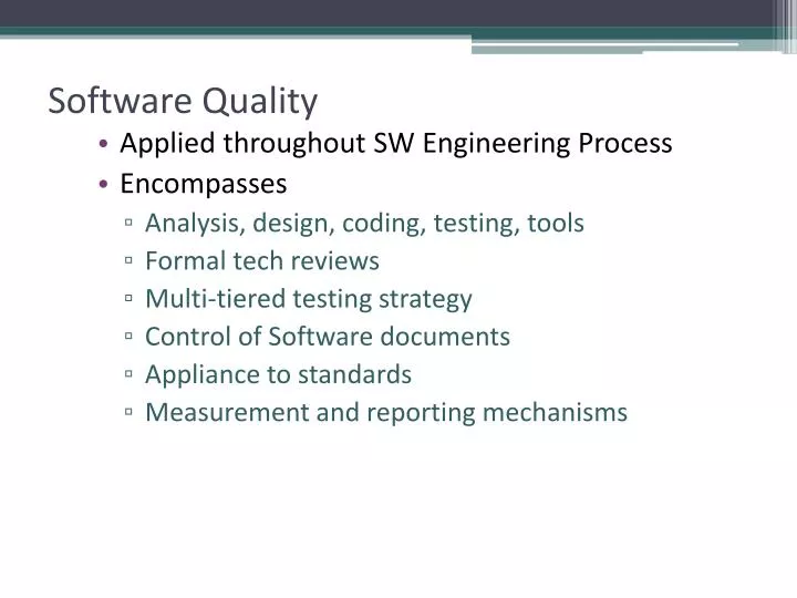 software quality