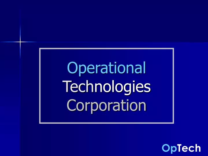 operational tech nologies corporation