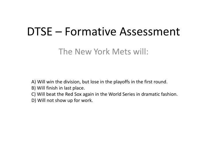 dtse formative assessment