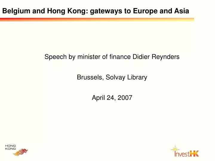 belgium and hong kong gateways to europe and asia