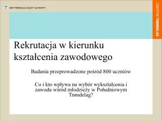 rekrutacja w kierunku kszta cenia zawodowego