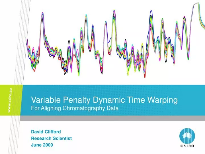 variable penalty dynamic time warping for aligning chromatography data