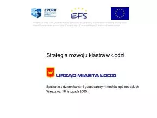 strategia rozwoju klastra w odzi