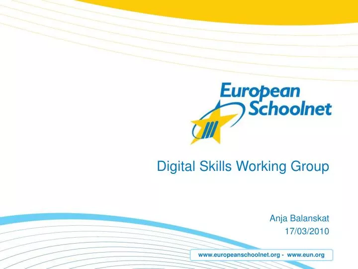 digital skills working group