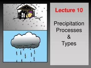 Lecture 10 Precipitation Processes &amp; Types