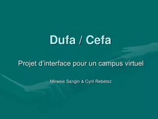 dufa cefa