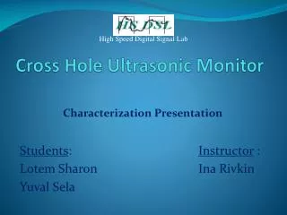 Cross Hole Ultrasonic Monitor