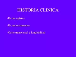 historia clinica