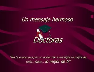 un mensaje hermoso
