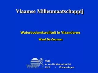 waterbodemkwaliteit in vlaanderen ward de cooman
