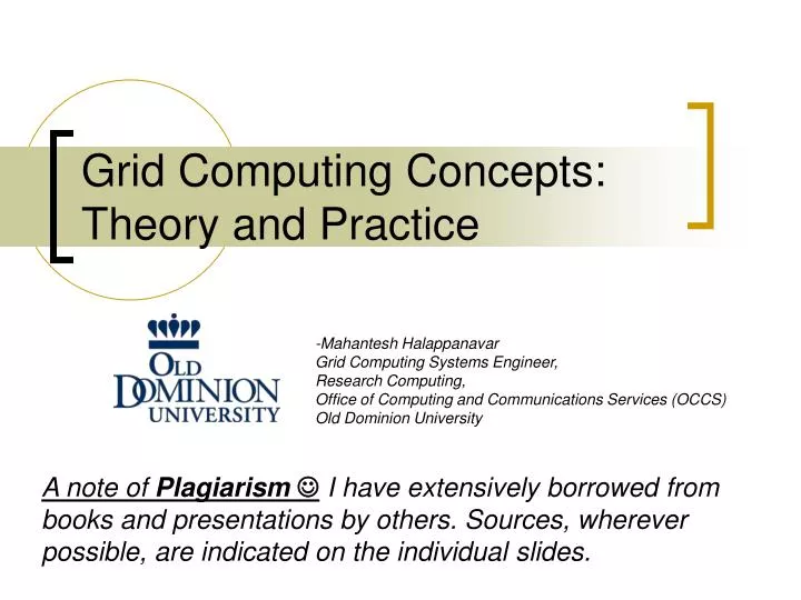 grid computing concepts theory and practice