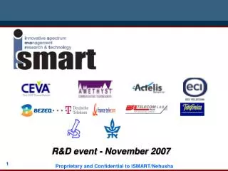 R&amp;D event - November 2007