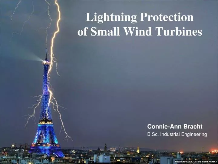 lightning protection of small wind turbines