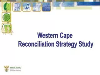 Western Cape Reconciliation Strategy Study