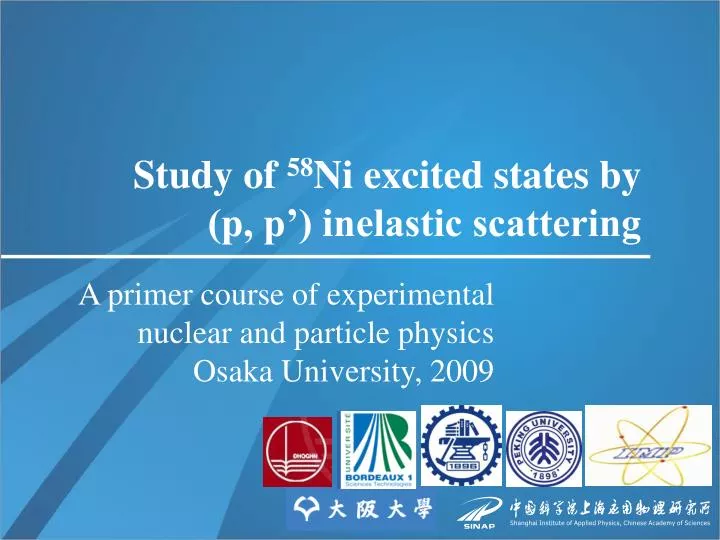 study of 58 ni excited states by p p inelastic scattering
