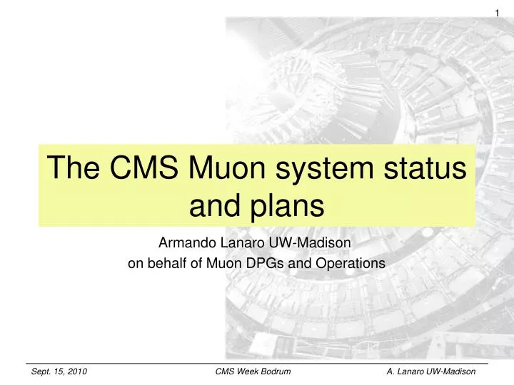 the cms muon system status and plans
