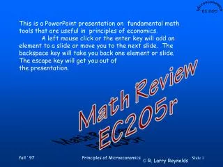 This is a PowerPoint presentation on fundamental math