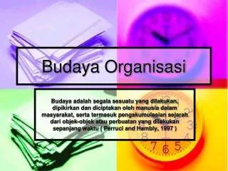 budaya organisasi
