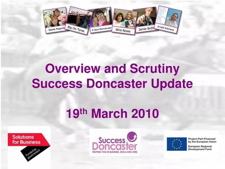 overview and scrutiny success doncaster update 19 th march 2010
