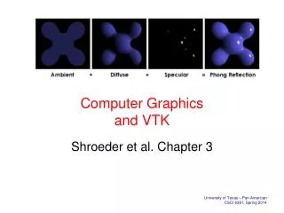 Computer Graphics and VTK