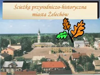 cie ka przyrodniczo historyczna miasta elech w