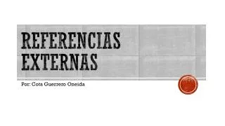 referencias externas
