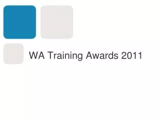 WA Training Awards 2011