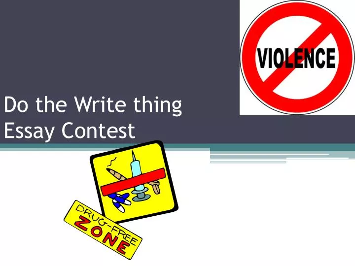 do the write thing essay contest