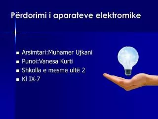 p rdorimi i aparateve elektromike